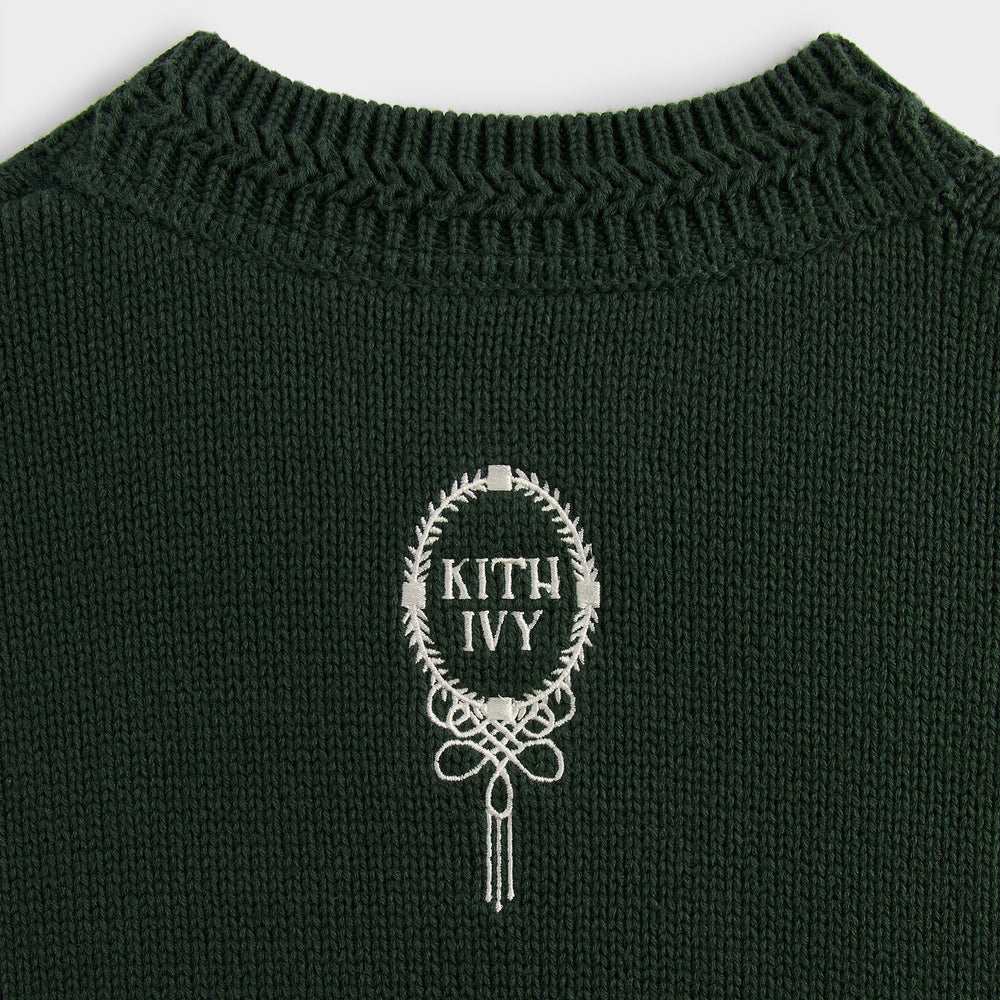 Kith Ivy Emblem Crewneck Sweater - Ivy Green