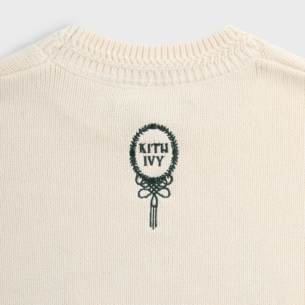 Kith Ivy Emblem Crewneck Sweater - Sandrift