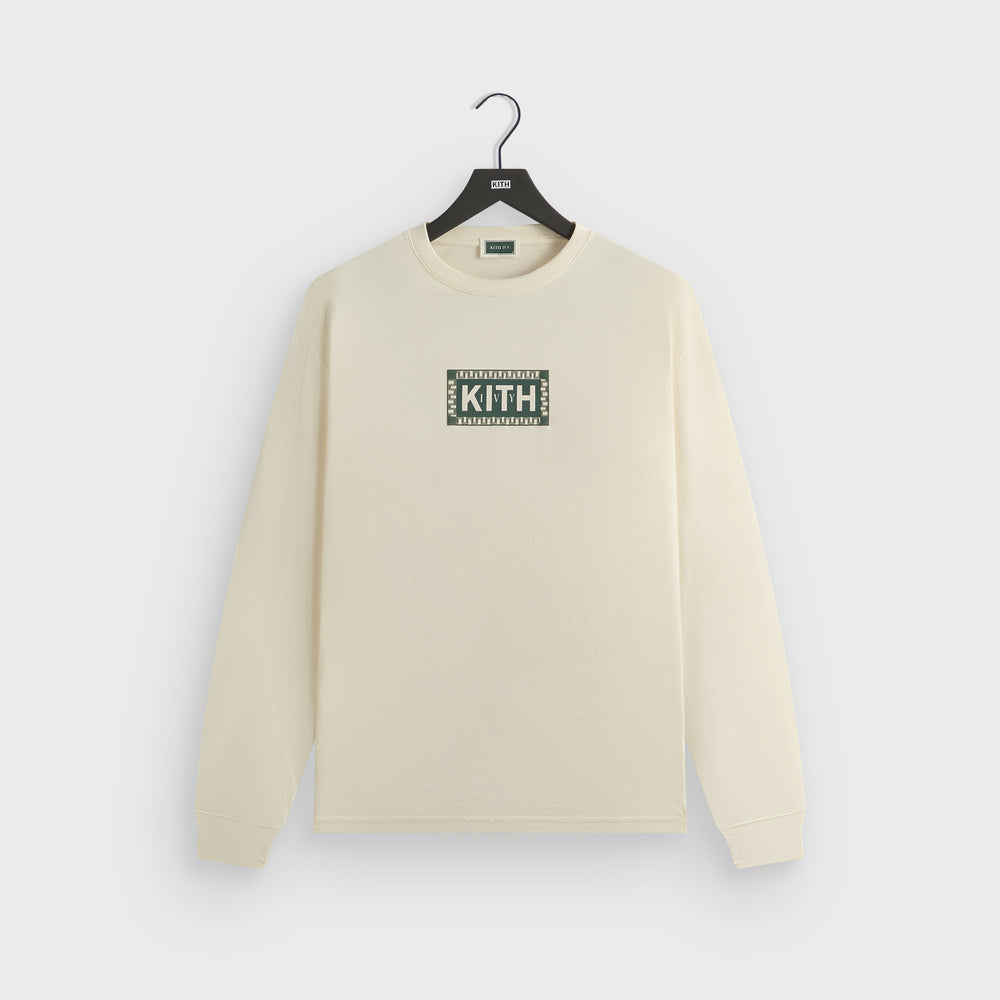 Kith Ivy Classic Logo Long Sleeve Tee - Sandrift