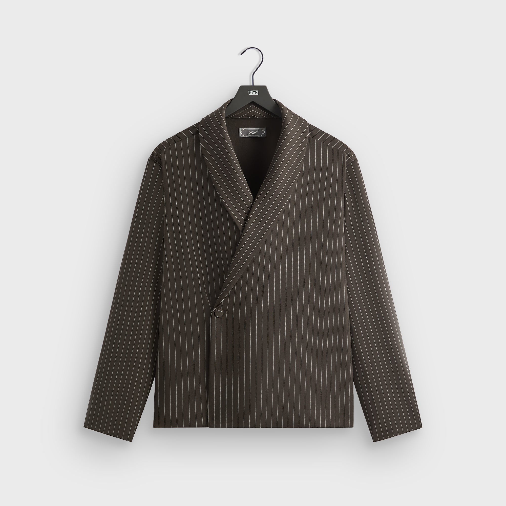 Kith Double Weave Long Sleeve Thompson Crossover Shirt - Kindling