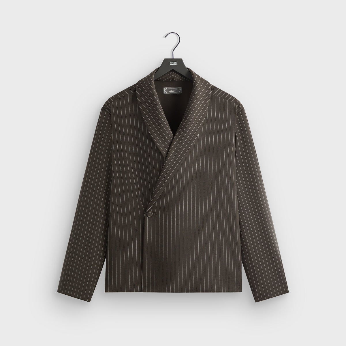 Kith Double Weave Long Sleeve Thompson Crossover Shirt - Kindling