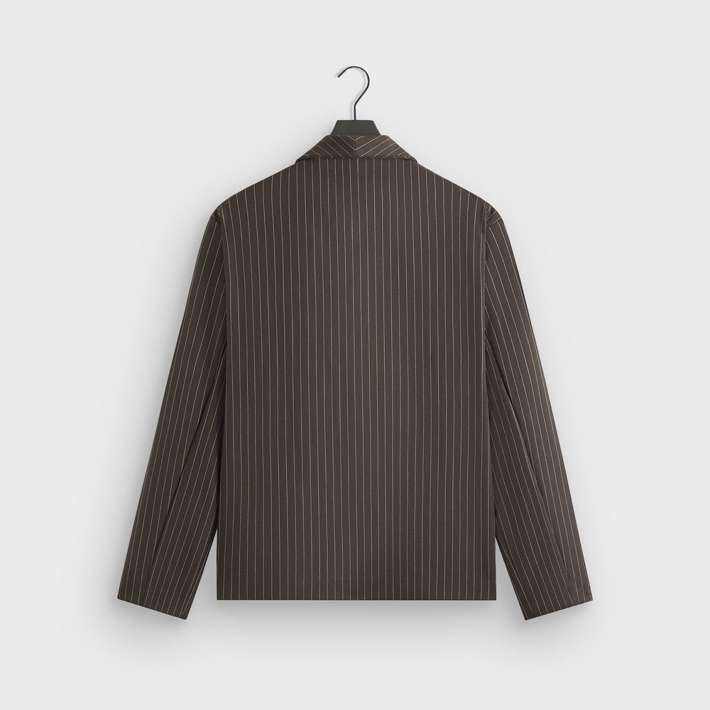 Kith Double Weave Long Sleeve Thompson Crossover Shirt - Kindling
