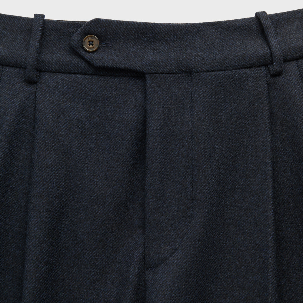Kith Wool Twill Kylan Pleated Trouser - Nocturnal