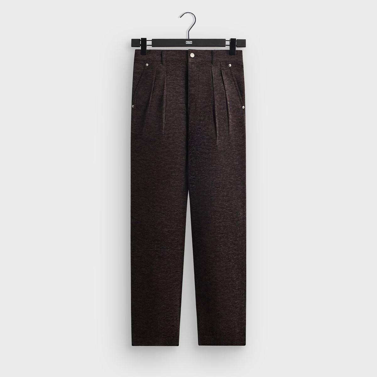Kith Chenille Brett Pleated Taper Trouser - Kindling