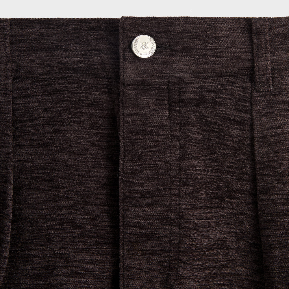 Kith Chenille Brett Pleated Taper Trouser - Kindling