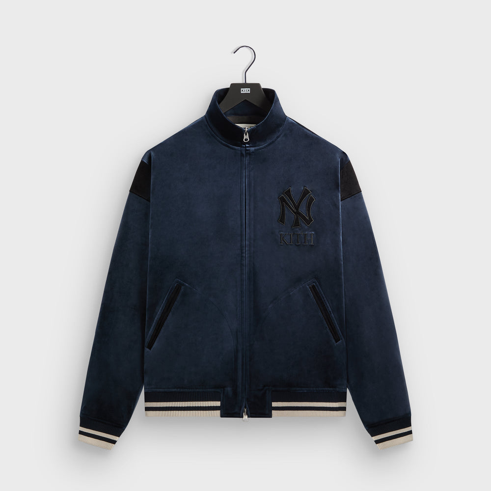 Kith for the New York Yankees Luxe Velour Track Jacket - Nocturnal