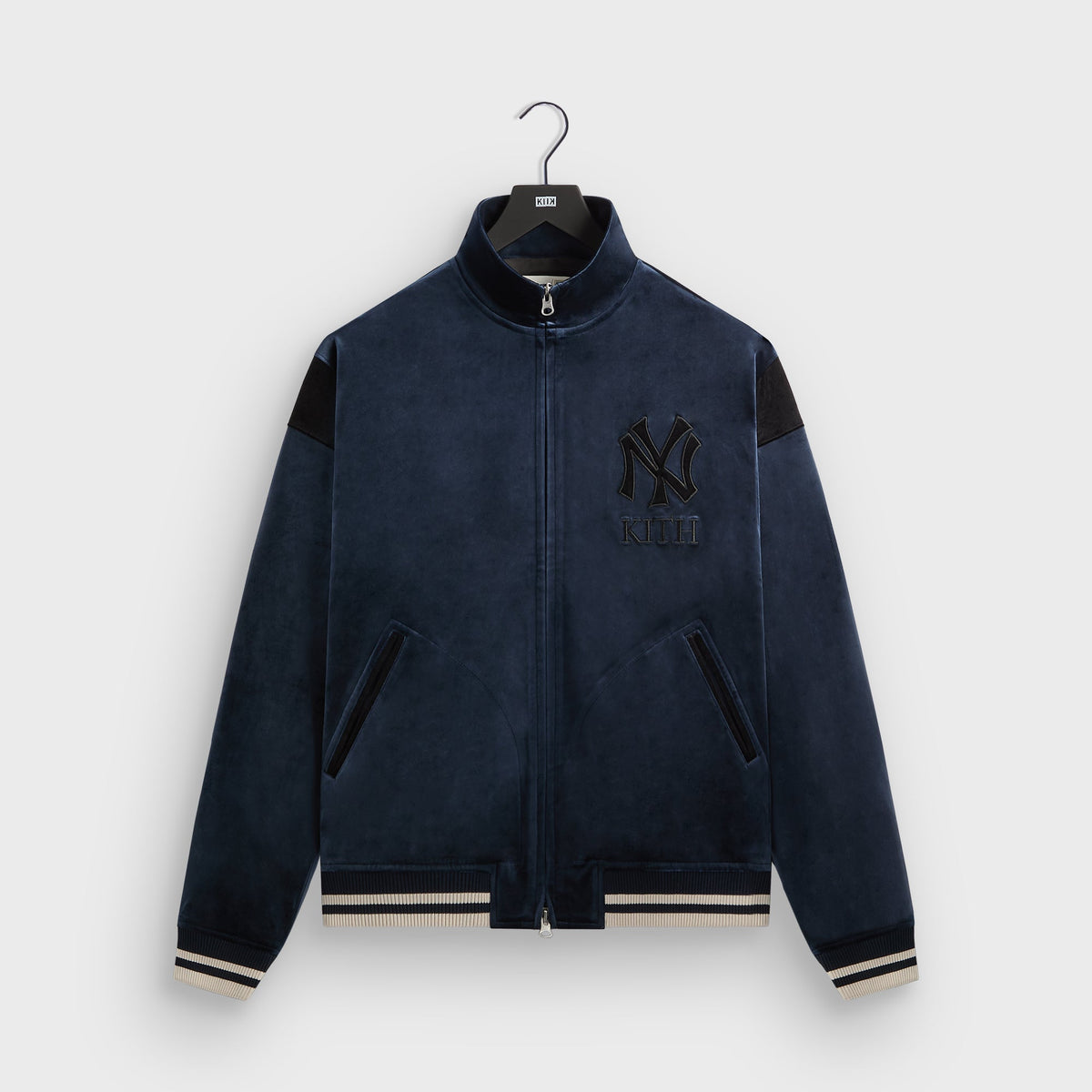 Kith for the New York Yankees Luxe Velour Track Jacket - Nocturnal
