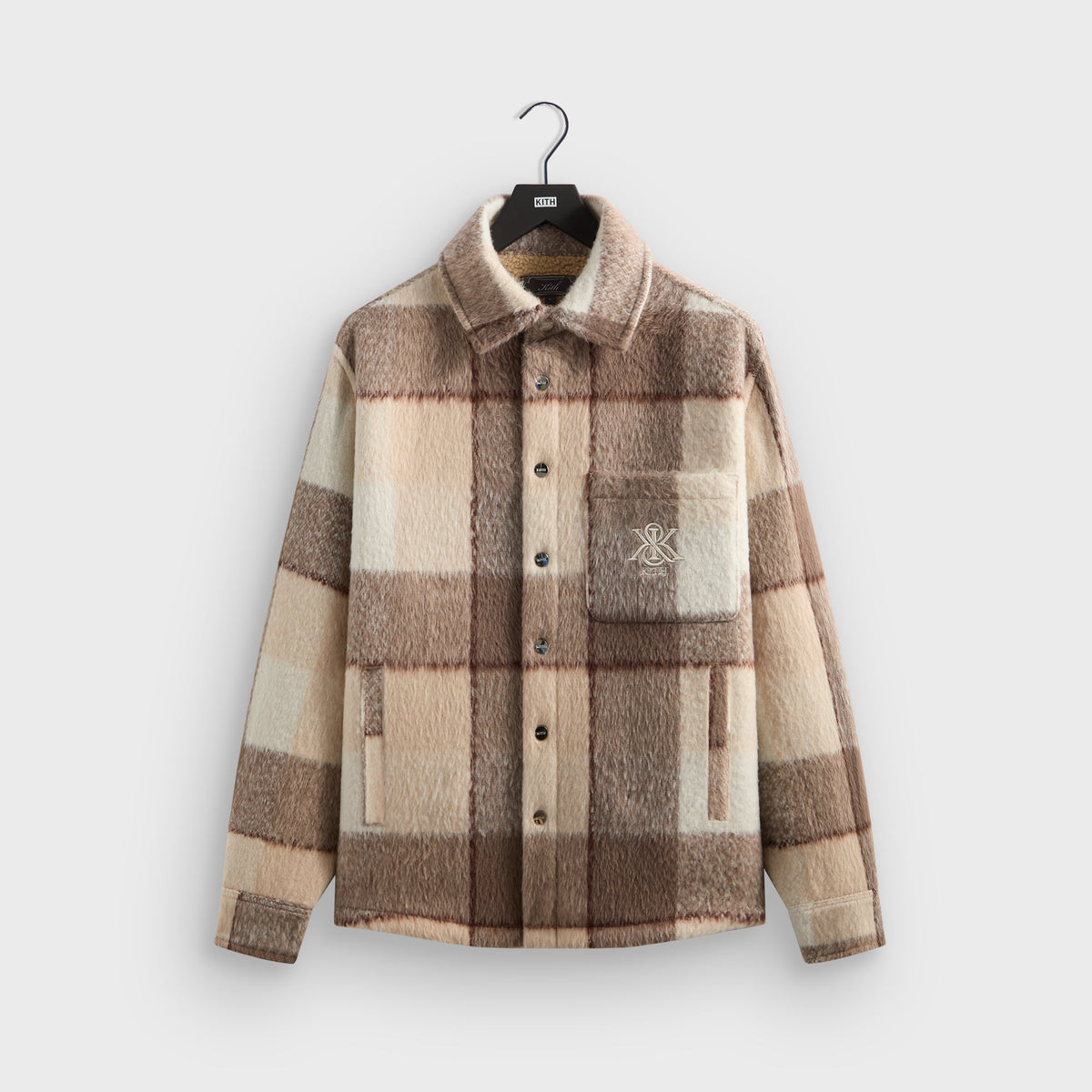 Kith Brushed Plaid Sheridan Shirt Jacket - Canvas