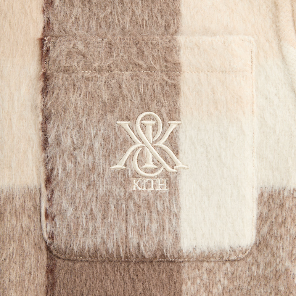 Kith Brushed Plaid Sheridan Shirt Jacket - Canvas
