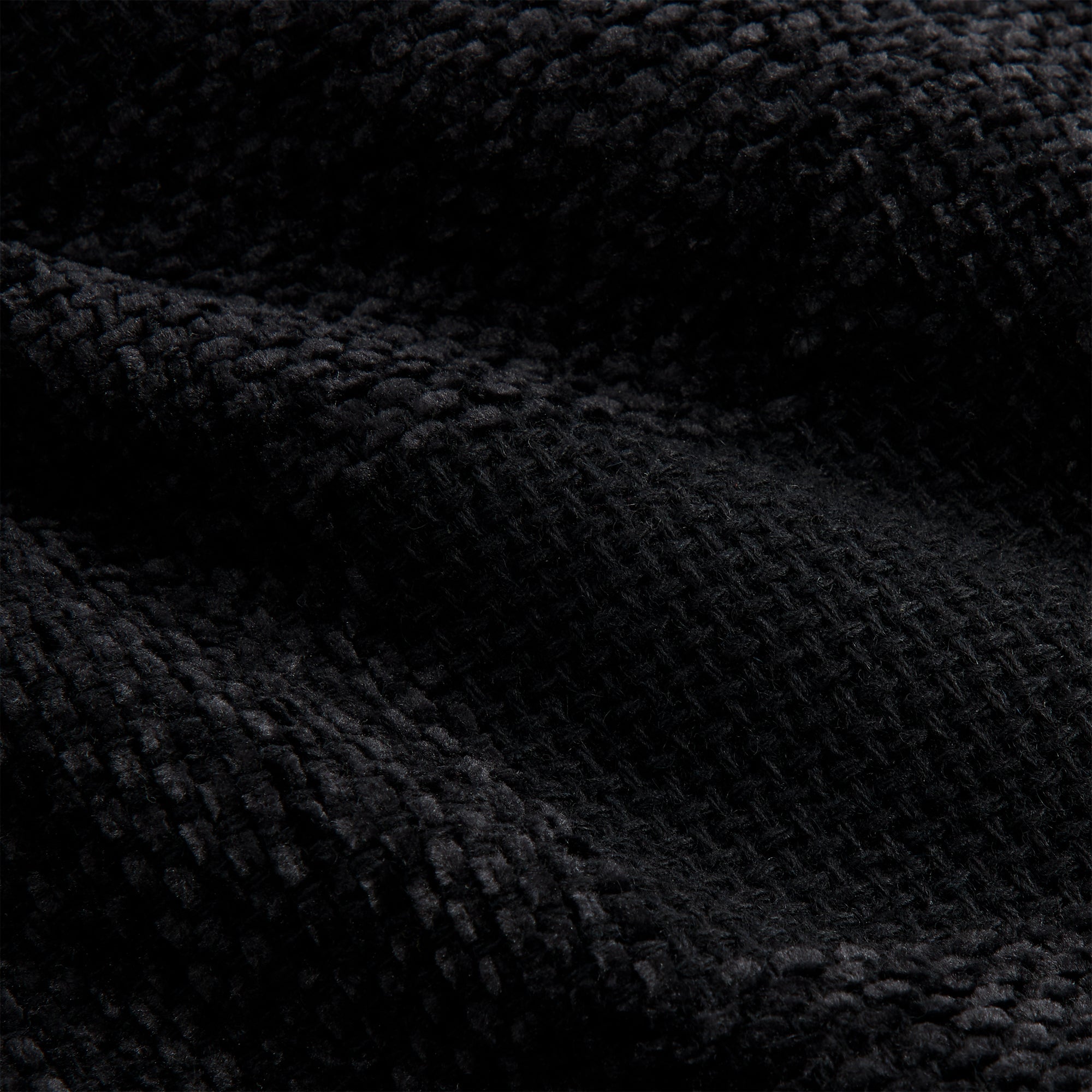 Kith Chenille Plaid Brixton Puffed Shirt Jacket - Black