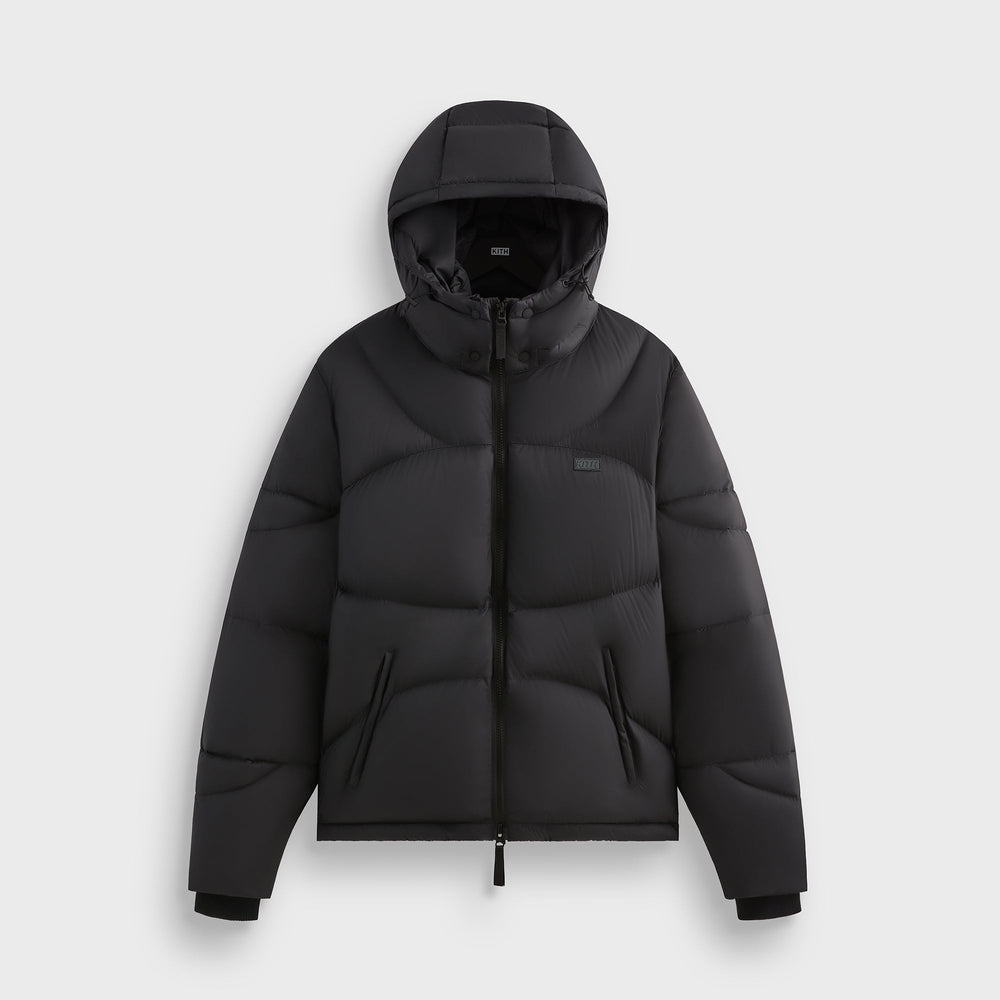 Kith Matte Stretch Taffeta Corey Puffer - Black