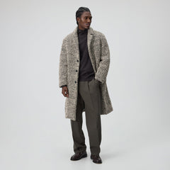 &Kin Plush Boucle Bergen Coat - Hallow