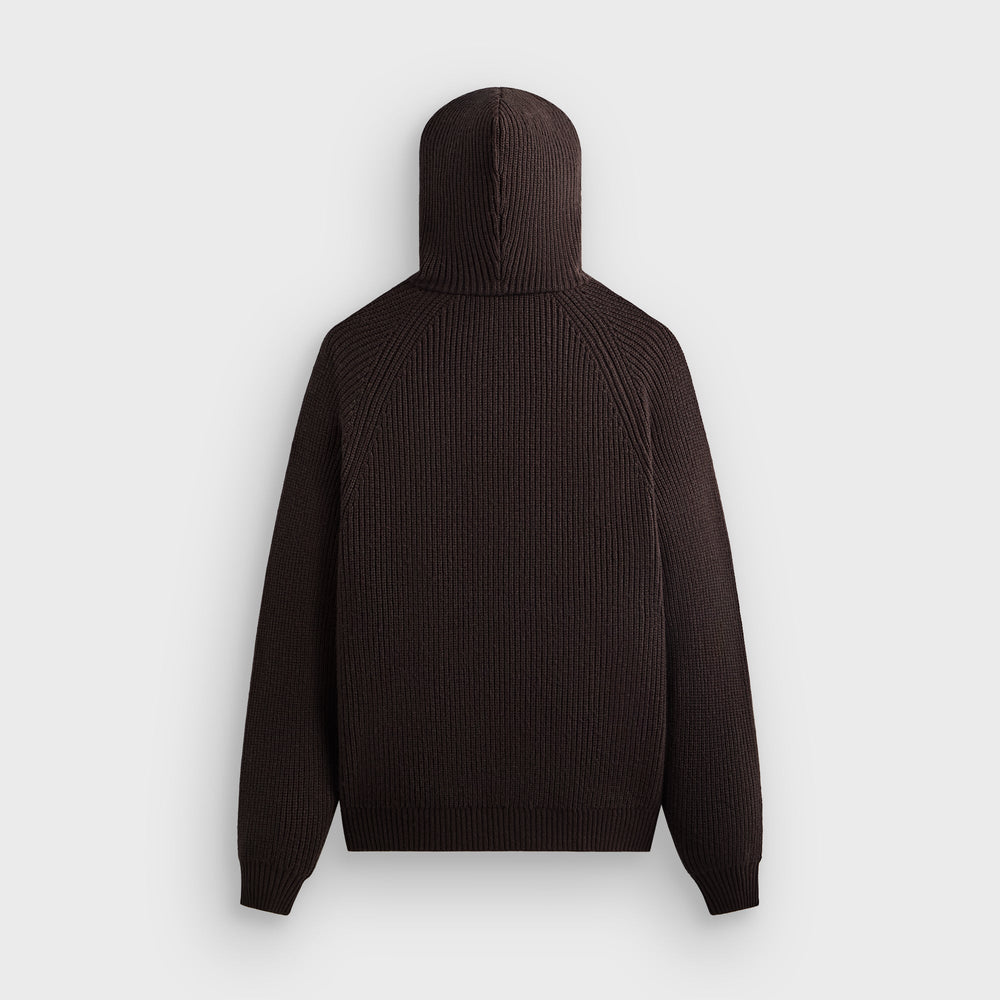 Kith Merino Knit Quarter Zip Hoodie - Kindling