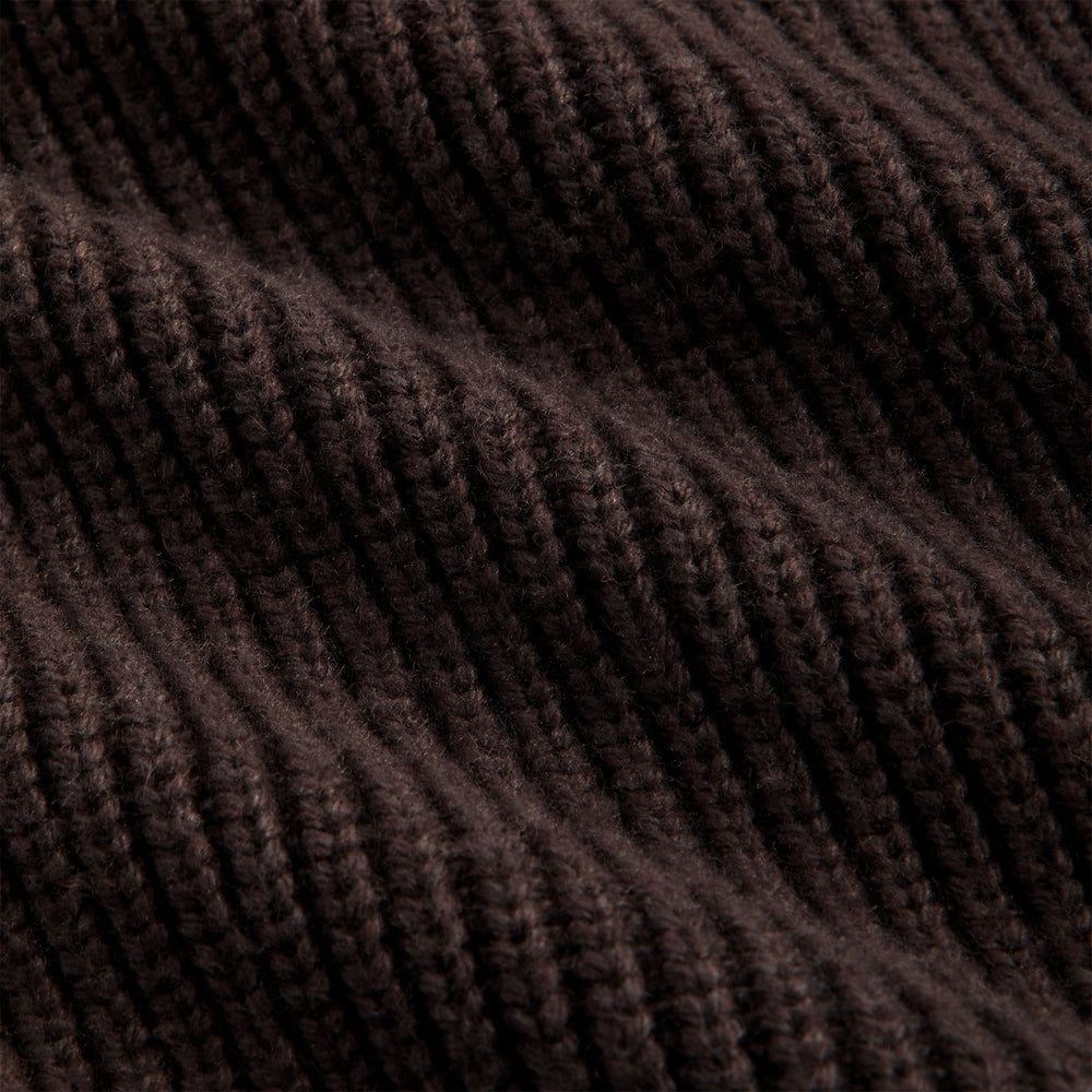 Kith Merino Knit Quarter Zip Hoodie - Kindling