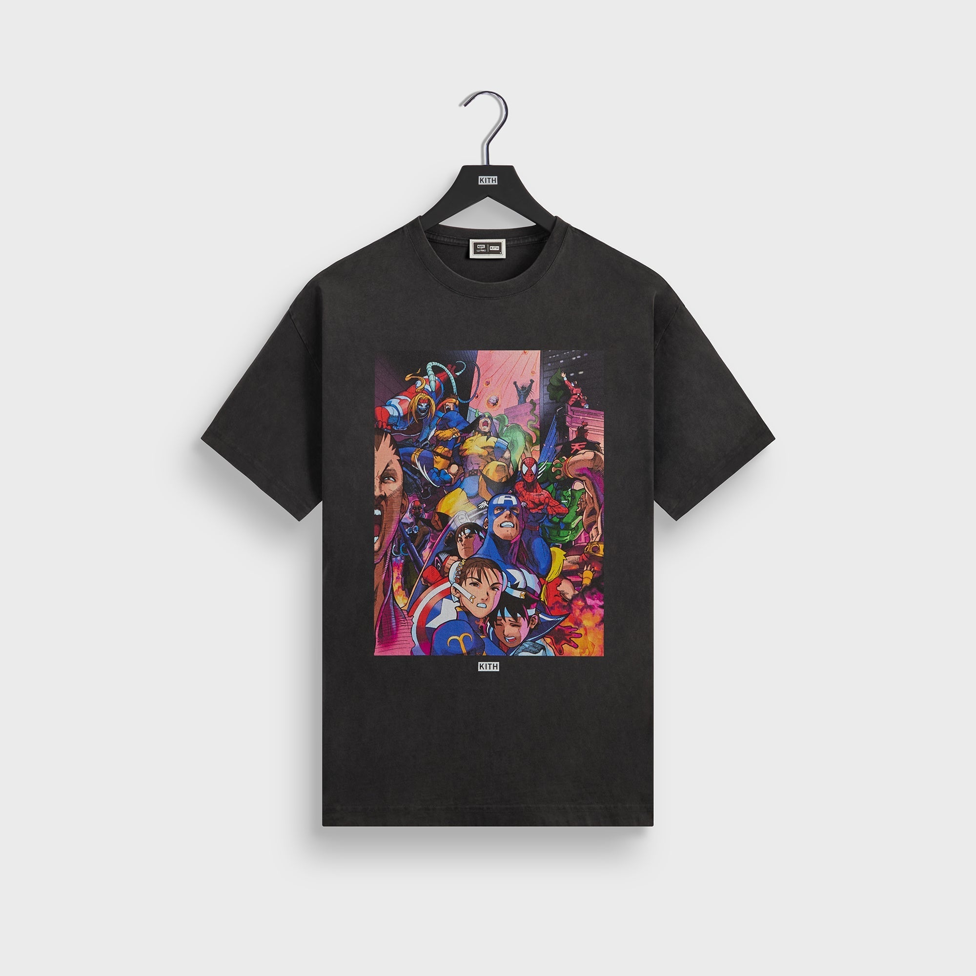 Marvel vs. Capcom Kith Heroes vs. Street Fighter Vintage Tee - Black