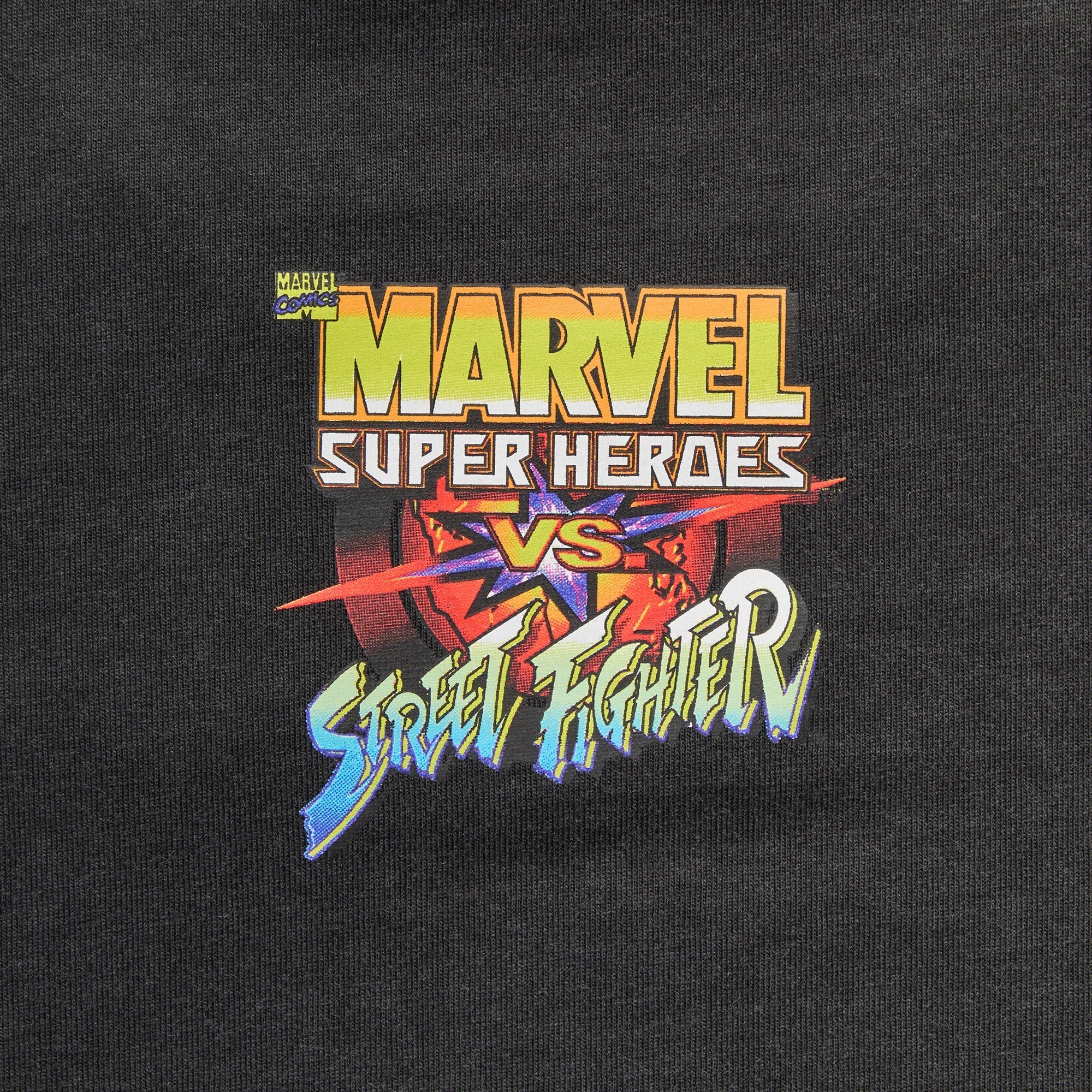 Marvel vs. Capcom Kith Heroes vs. Street Fighter Vintage Tee - Black