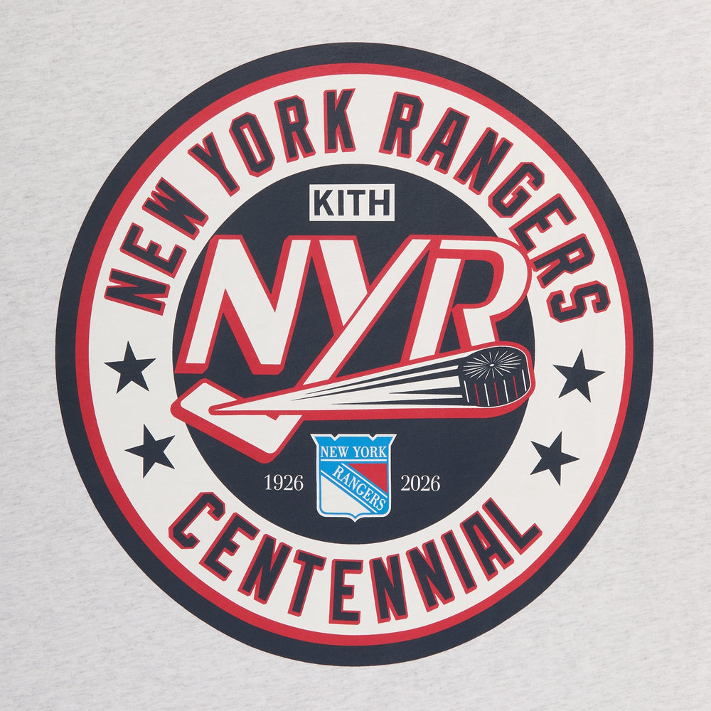 Kith for the New York Rangers Madison Square Garden Puck Vintage Tee -