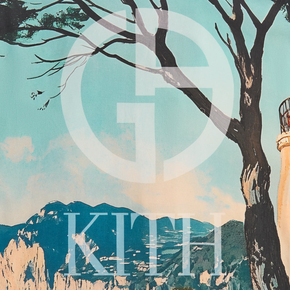 Giorgio Armani & Kith Capri Long Sleeve Zip-Up Shirt - Multi