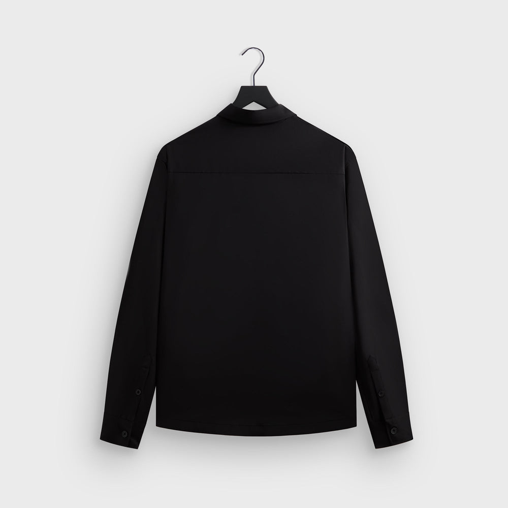 Kith Tropical Wool Marquis Zip Up Shirt - Black