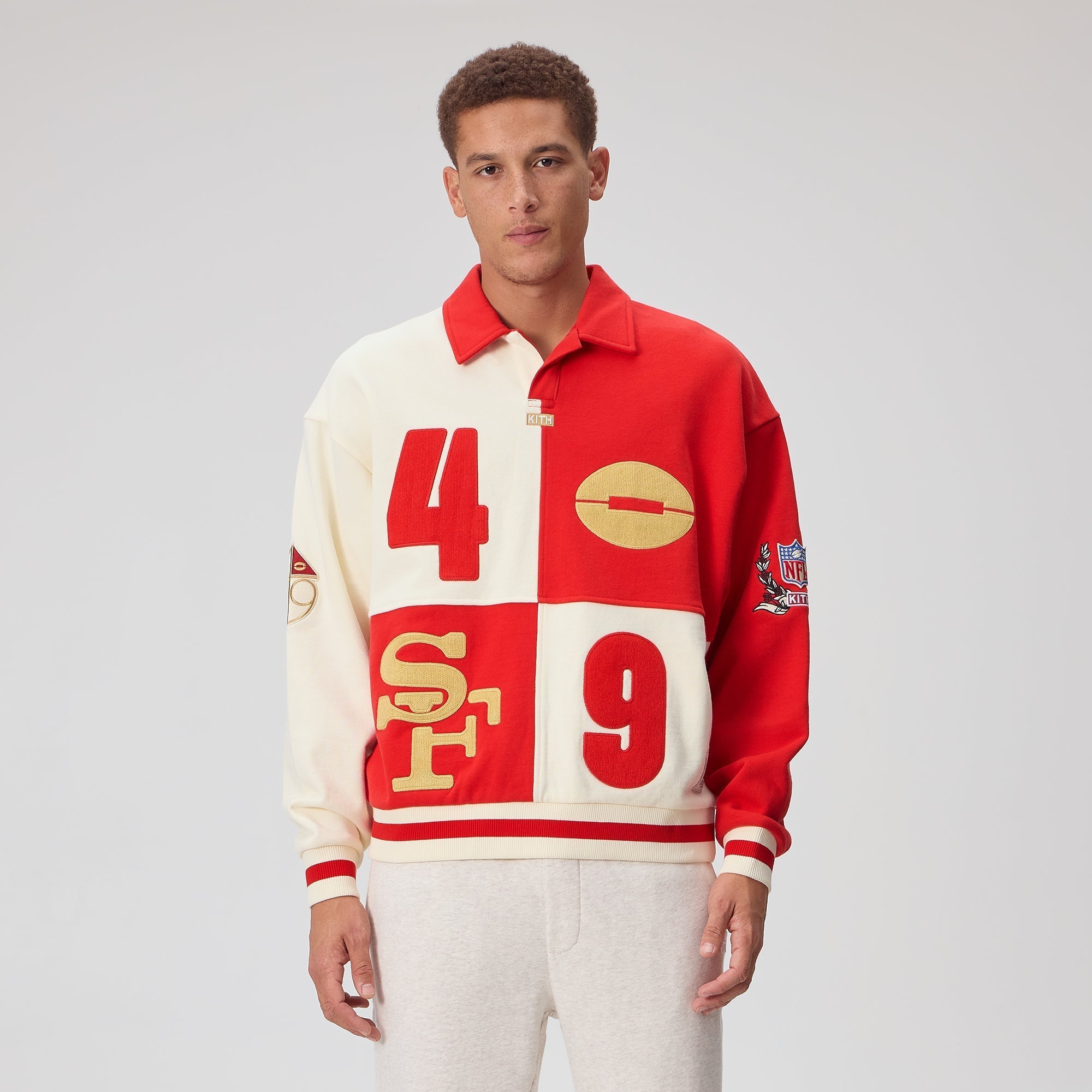Kith for the NFL San Francisco 49ers Vintage Rugby - Sandrift