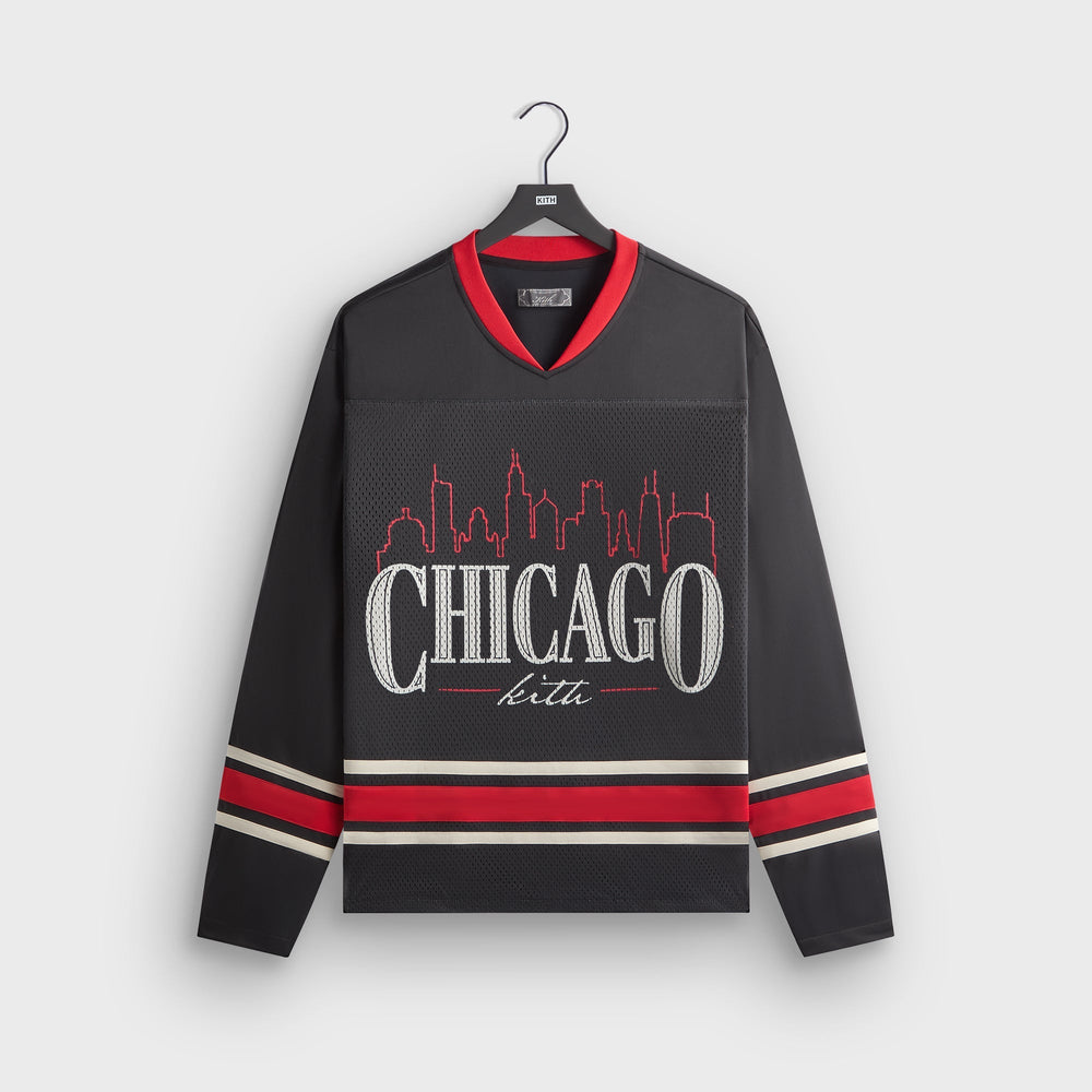 Kith Chicago Long Sleeve Malik Jersey - Black