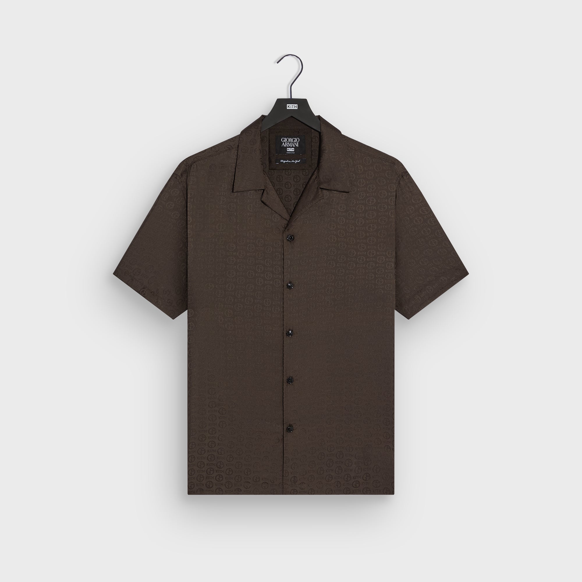 Giorgio Armani & Kith Monogram Short Sleeve Thompson Camp Collar Shirt