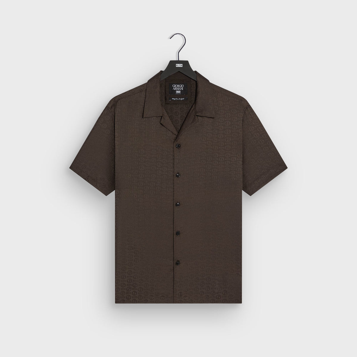 Giorgio Armani & Kith Monogram Short Sleeve Thompson Camp Collar Shirt