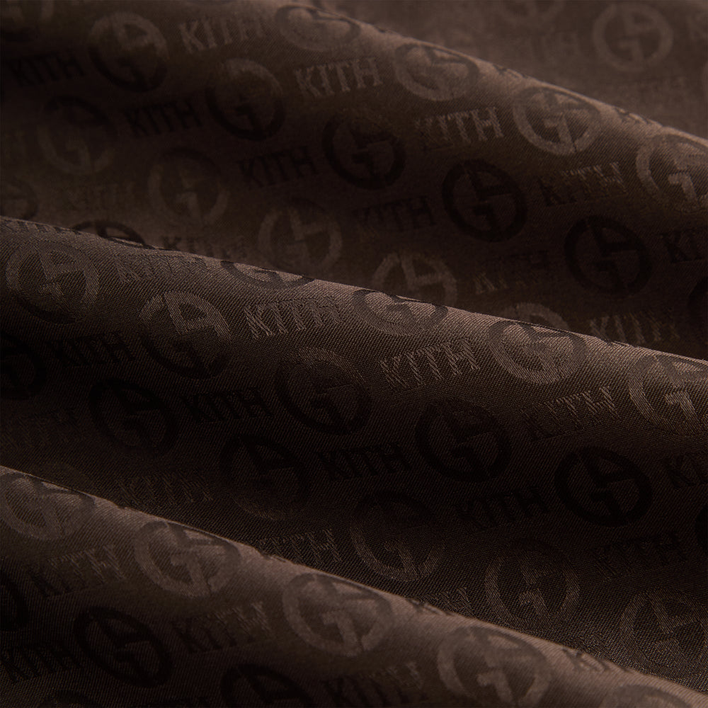 Giorgio Armani & Kith Monogram Short Sleeve Thompson Camp Collar Shirt