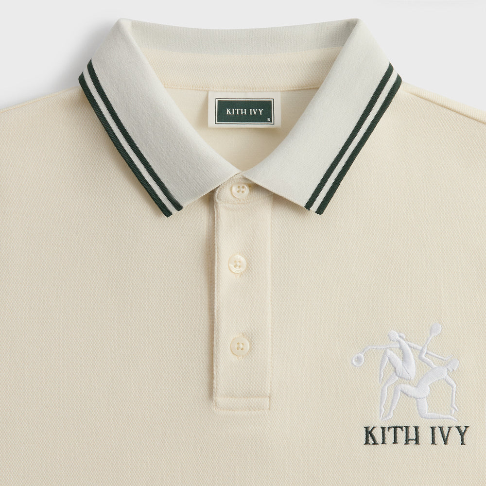 Kith Ivy Tipped Polo - Sandrift