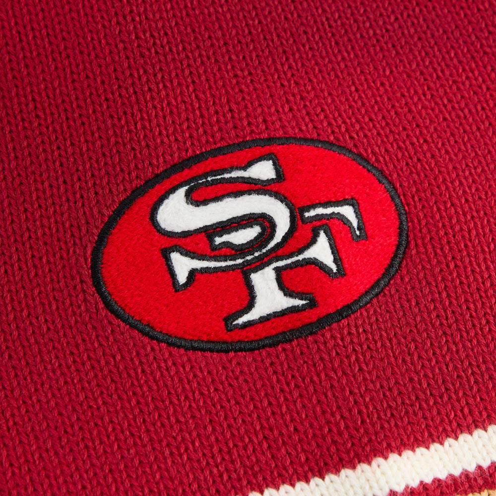 Kith for the NFL San Francisco 49ers V-neck Beau Knit Sweater - Presen
