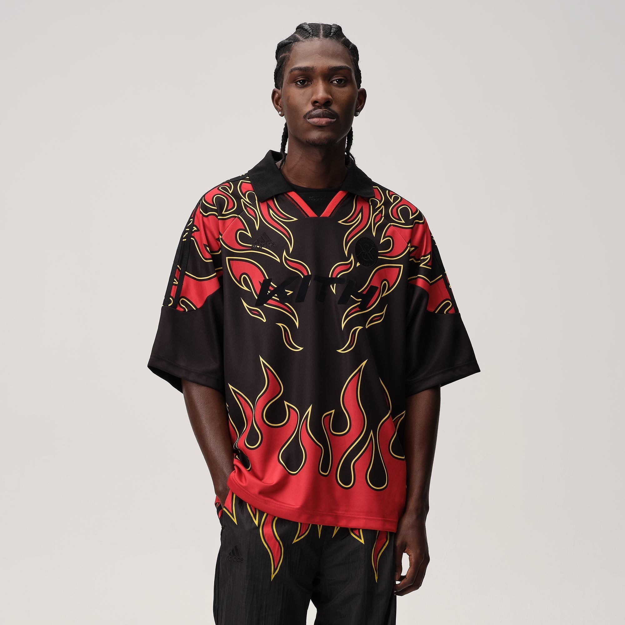 Kith for adidas Football Flame Soccer Jersey - Black
