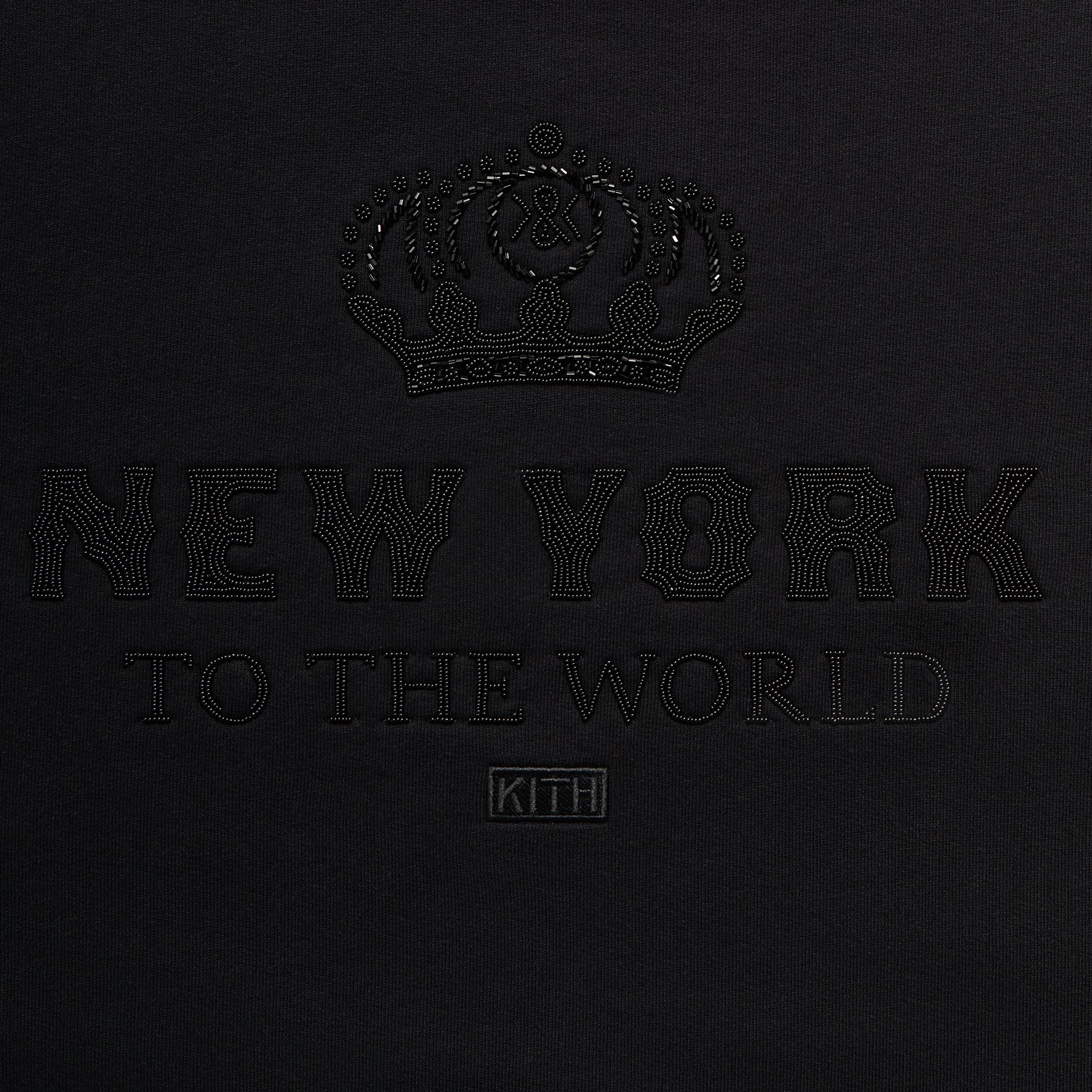 Kith New York To The World Crown Crewneck - Black