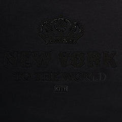 Kith New York To The World Crown Crewneck - Black