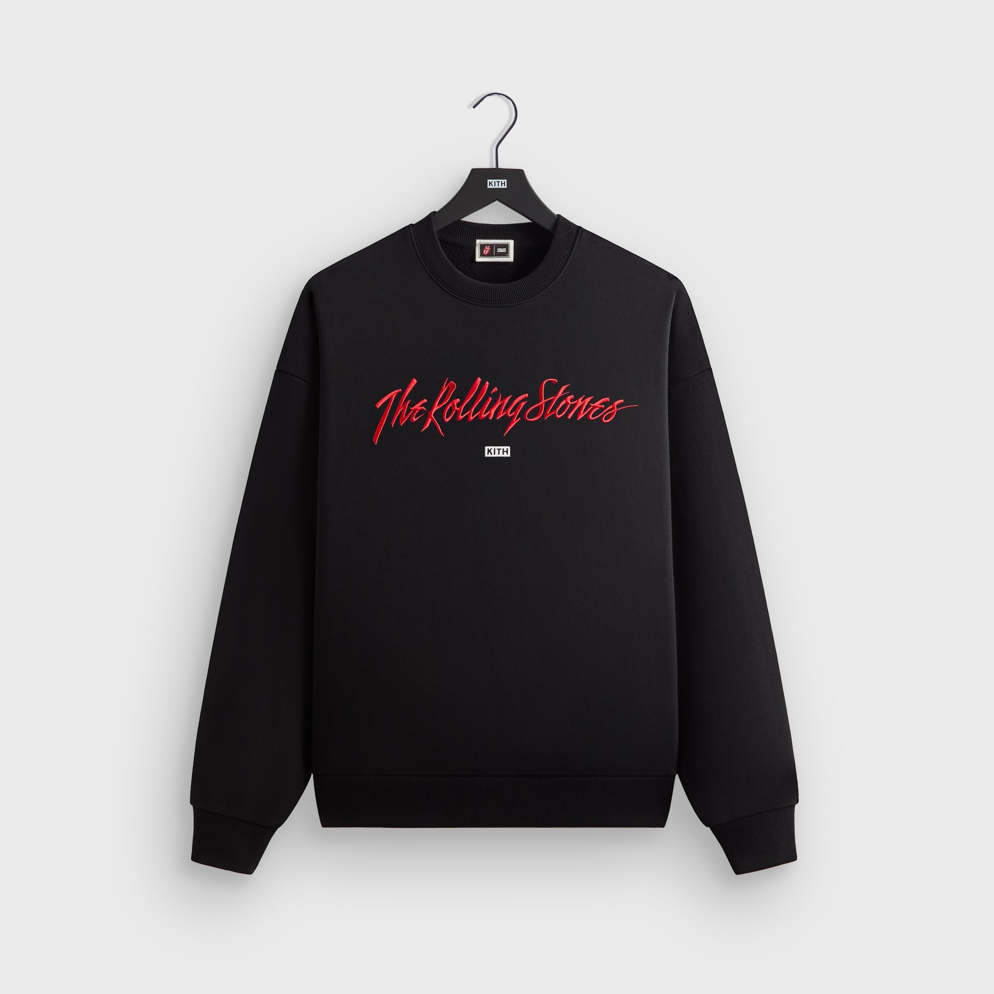 Kith for The Rolling Stones Monogram Tongue Nelson Crew - Black