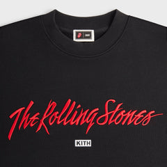 Kith for The Rolling Stones Monogram Tongue Nelson Crew - Black