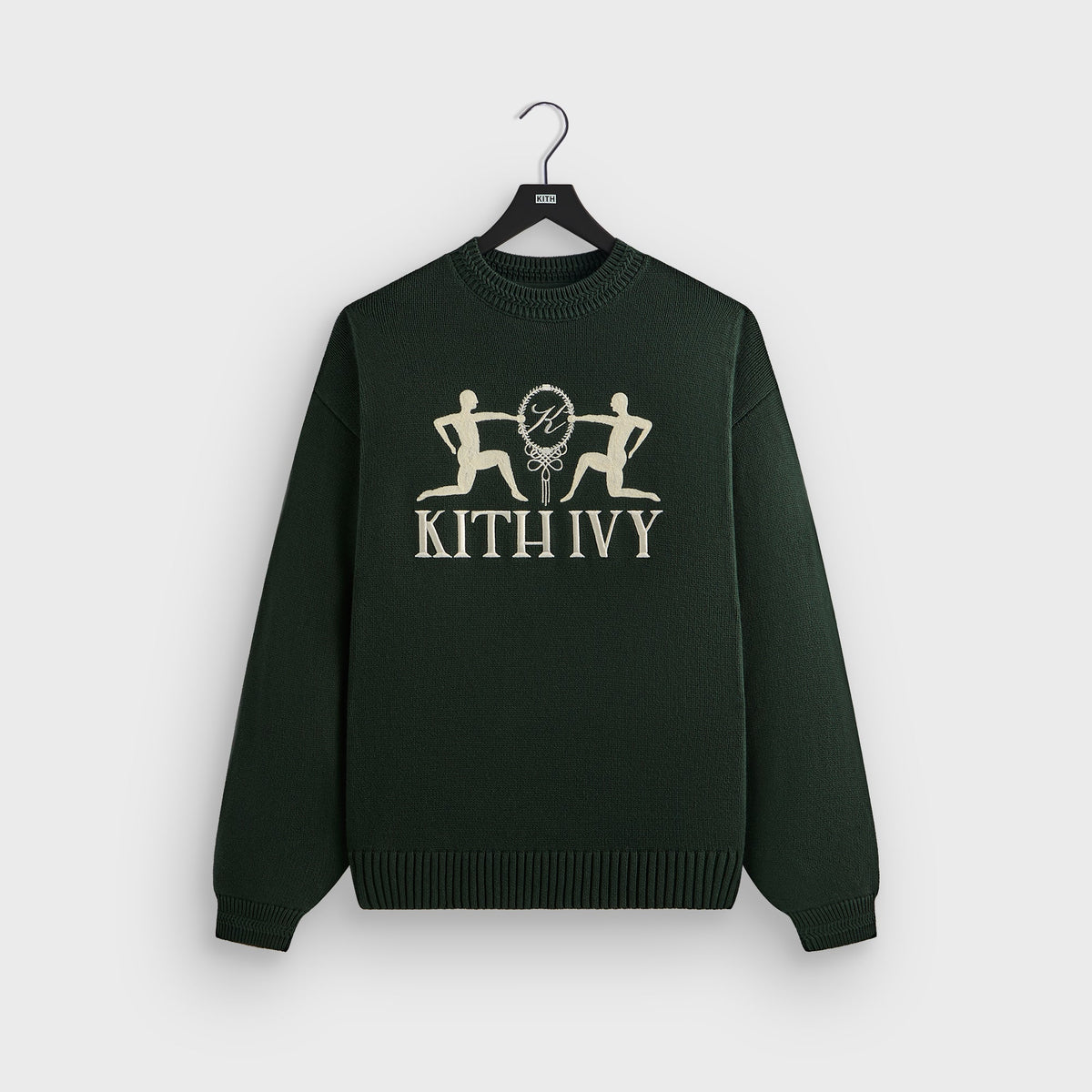 Kith Ivy Emblem Crewneck Sweater - Ivy Green