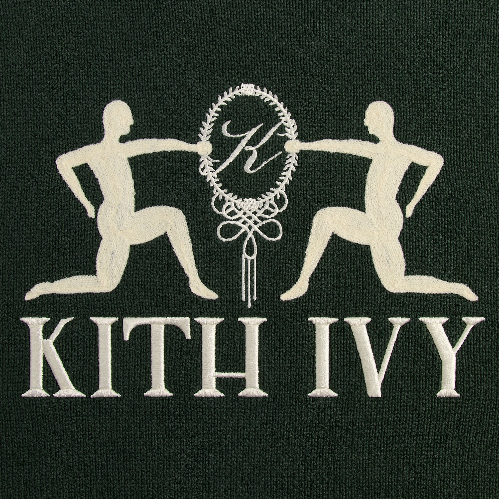 Kith Ivy Emblem Crewneck Sweater - Ivy Green