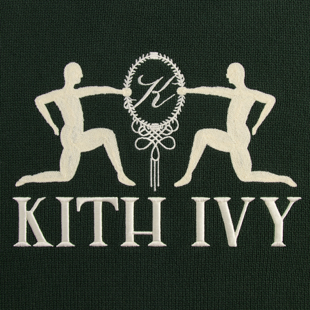 Kith Ivy Emblem Crewneck Sweater - Ivy Green