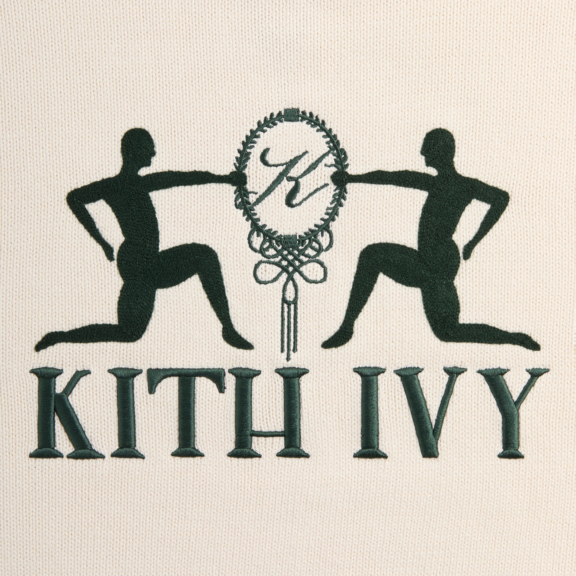 Kith Ivy Emblem Crewneck Sweater - Sandrift