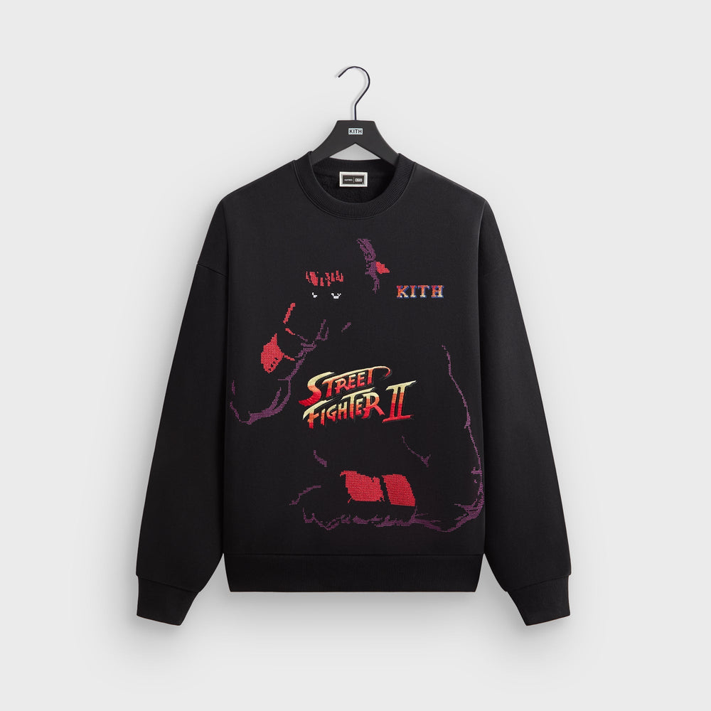 Capcom Kith Ryu Vintage Nelson Crewneck - Black