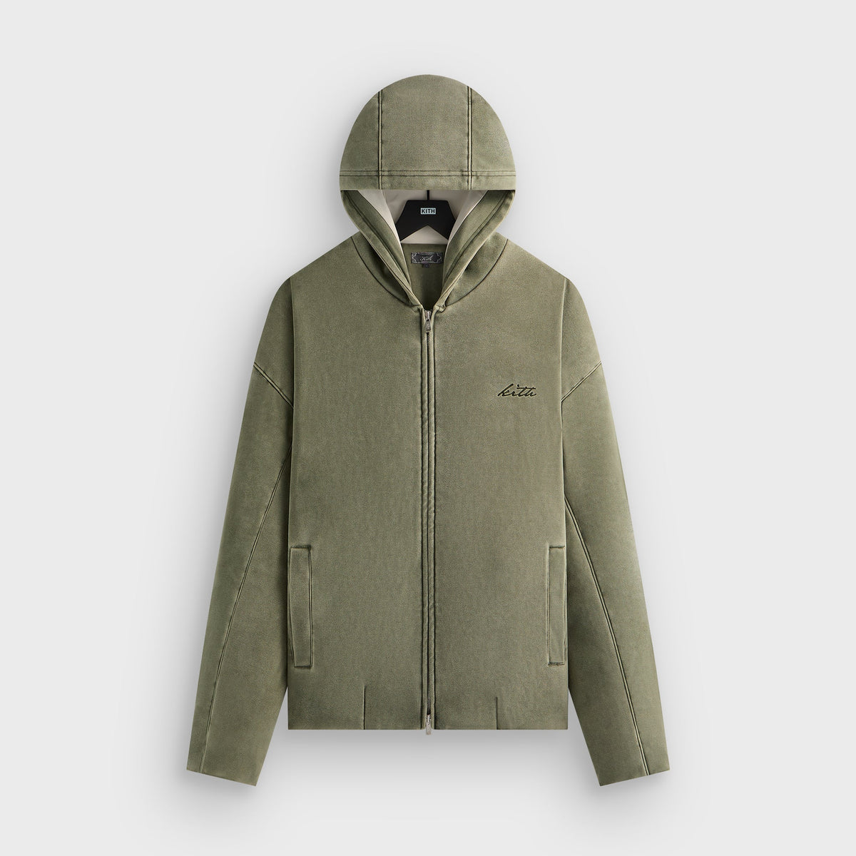 Kith Washed Microsuede Puffed Jaysen Hoodie - Cavan