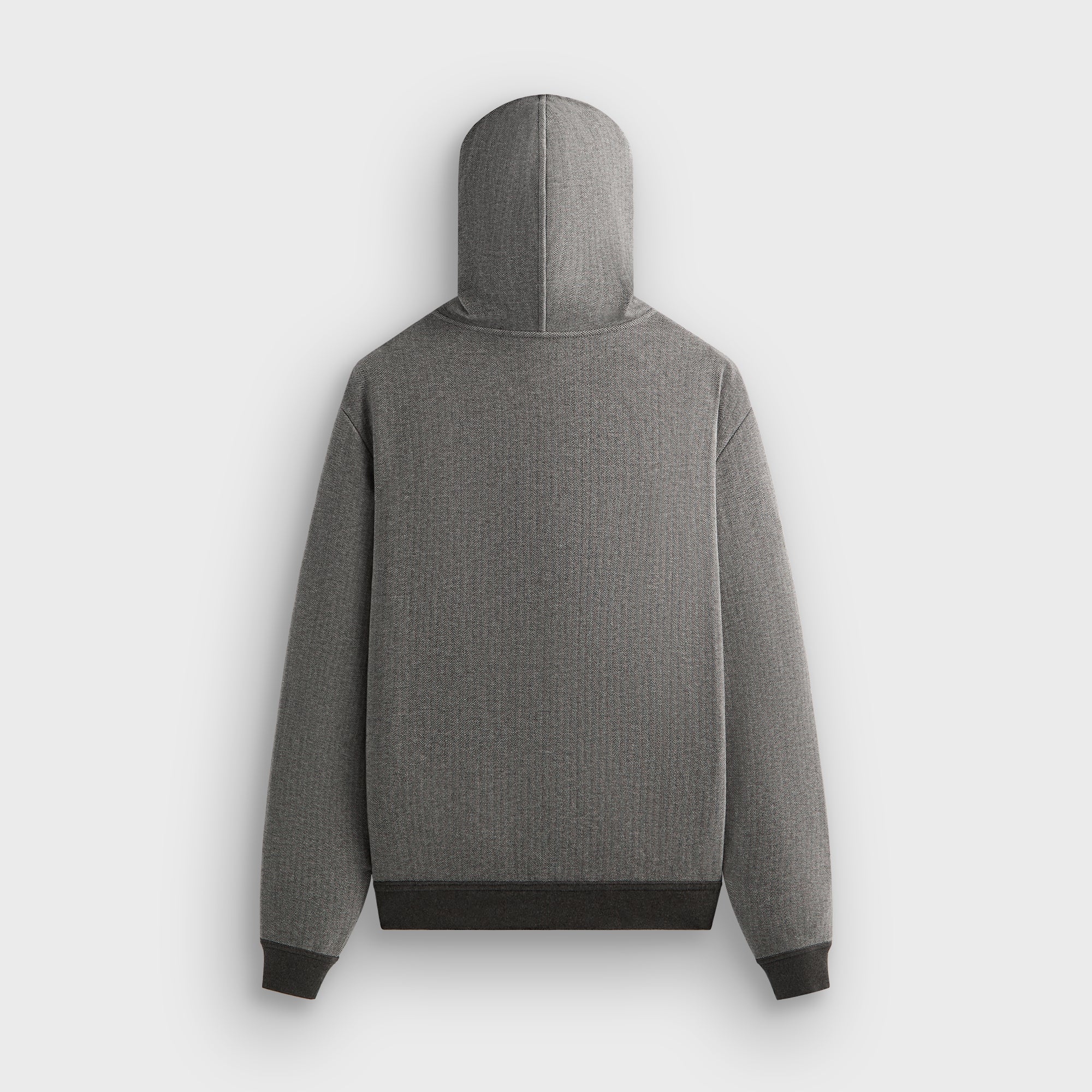 &Kin Reversible Double Face Williams V Hoodie - Dark Heather Grey