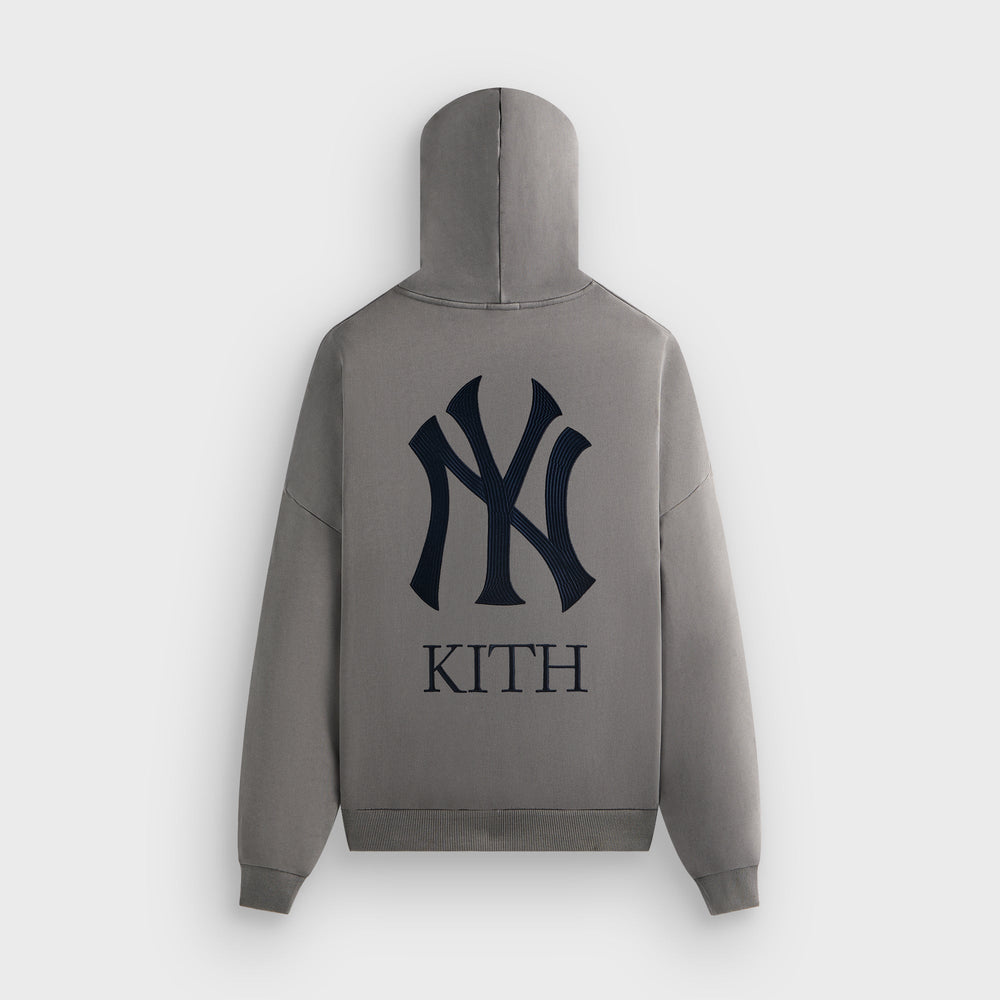 Kith for the New York Yankees Cropped Braxton Full Zip Hoodie - Statue