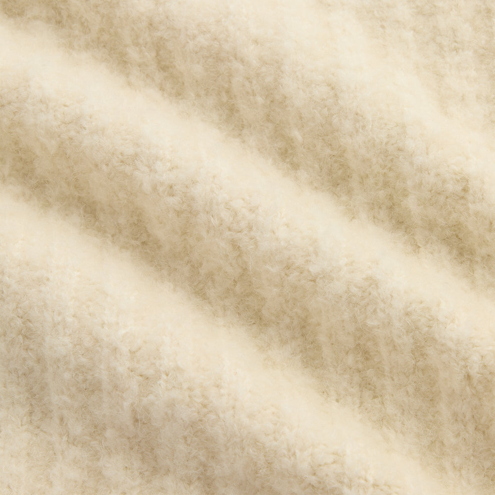 &Kin Boucle Wyatt Quarter Zip - Sandrift