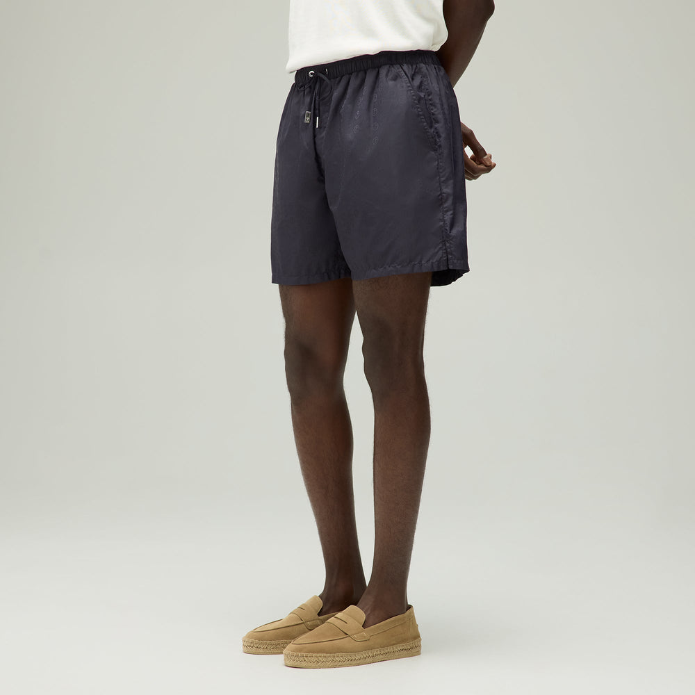 Giorgio Armani & Kith Jacquard Collins Swim Short - Ink