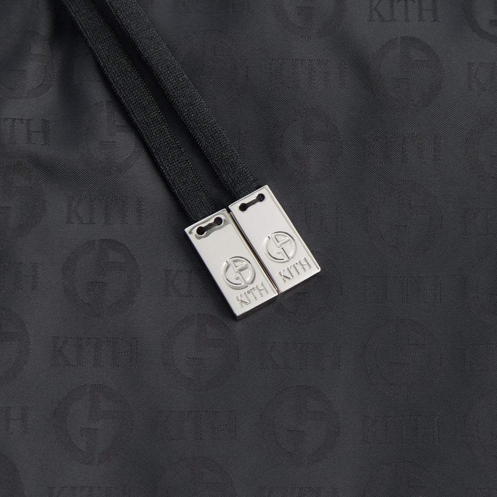 Giorgio Armani & Kith Jacquard Collins Swim Short - Black