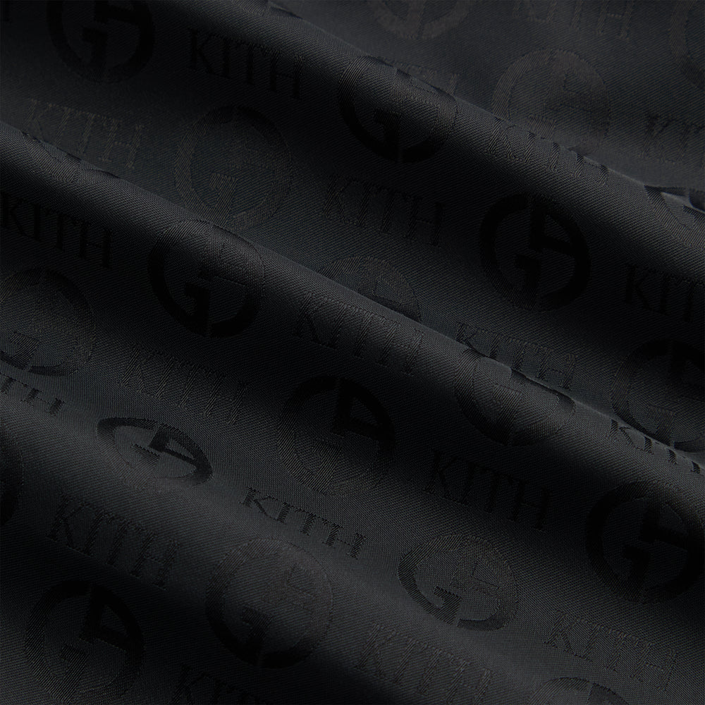 Giorgio Armani & Kith Jacquard Collins Swim Short - Black