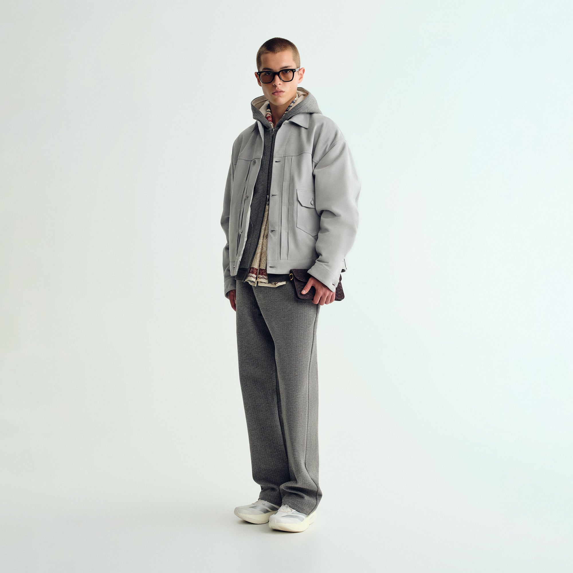 &Kin Double Face Bryson Sweatpant - Dark Heather Grey