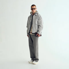 &Kin Double Face Bryson Sweatpant - Dark Heather Grey