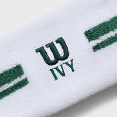 Kith Ivy for Wilson Terry Stripe Headband - White